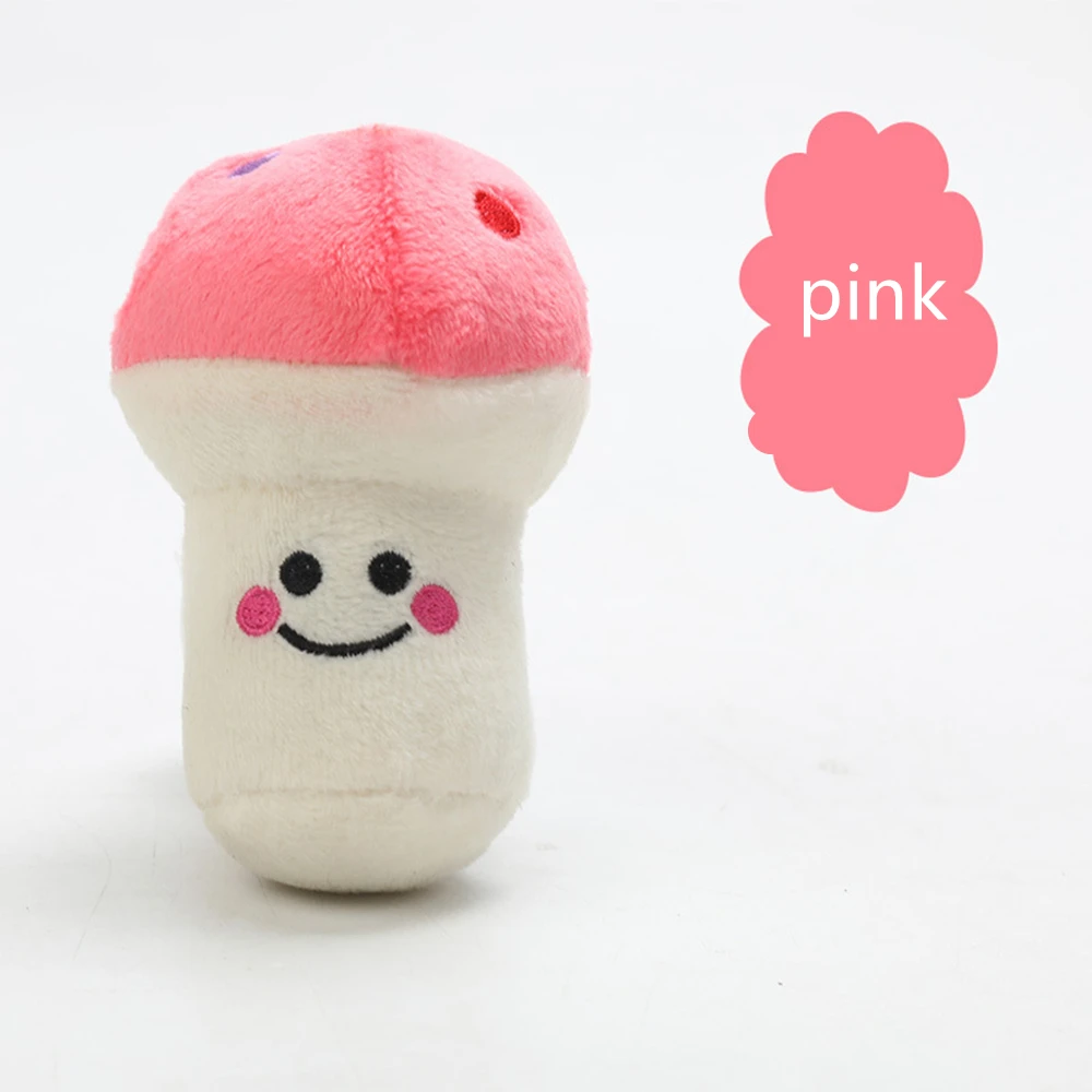 Pet Toys Dog Puppy Chew Toy Plush Sound Cute Vegetable Mushroom Design plush Interactive dog toy pet supplies |