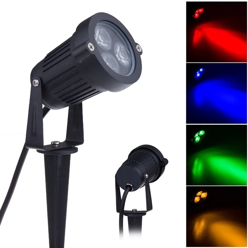 

Outdoor Garden Lawn Lamps 220V 110V 12V 9W LED Landscape Light Waterproof Spike Bulb IP65 Spotlight
