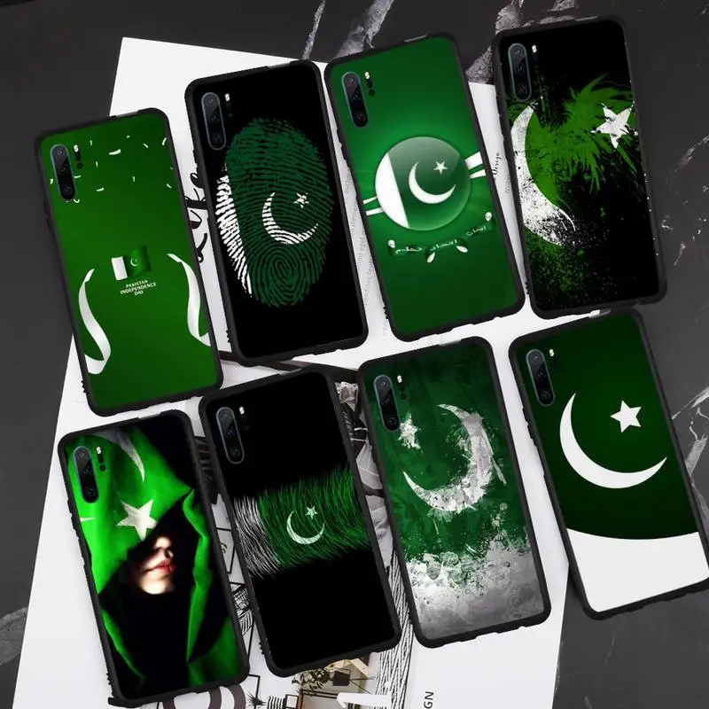 

Pakistan Flag Banner Moon Phone Case For Huawei honor Mate P 9 10 20 30 40 Pro 10i 7 8 a x Lite nova 5t Cover Funda Shell