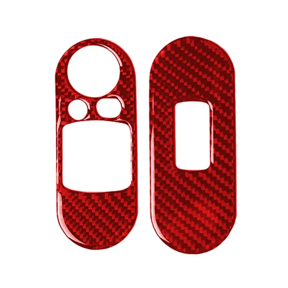 

Sturdy 2Pcs/Set Practical Red Interior Window Lifter Panel Sticker Eco-friendly Panel Sticker Protective