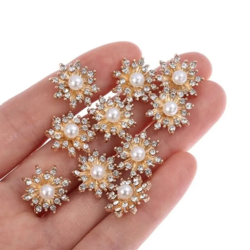 Шпилька для волос с искусственным жемчугом 10 шт./компл. 17 мм | Аксессуары одежды