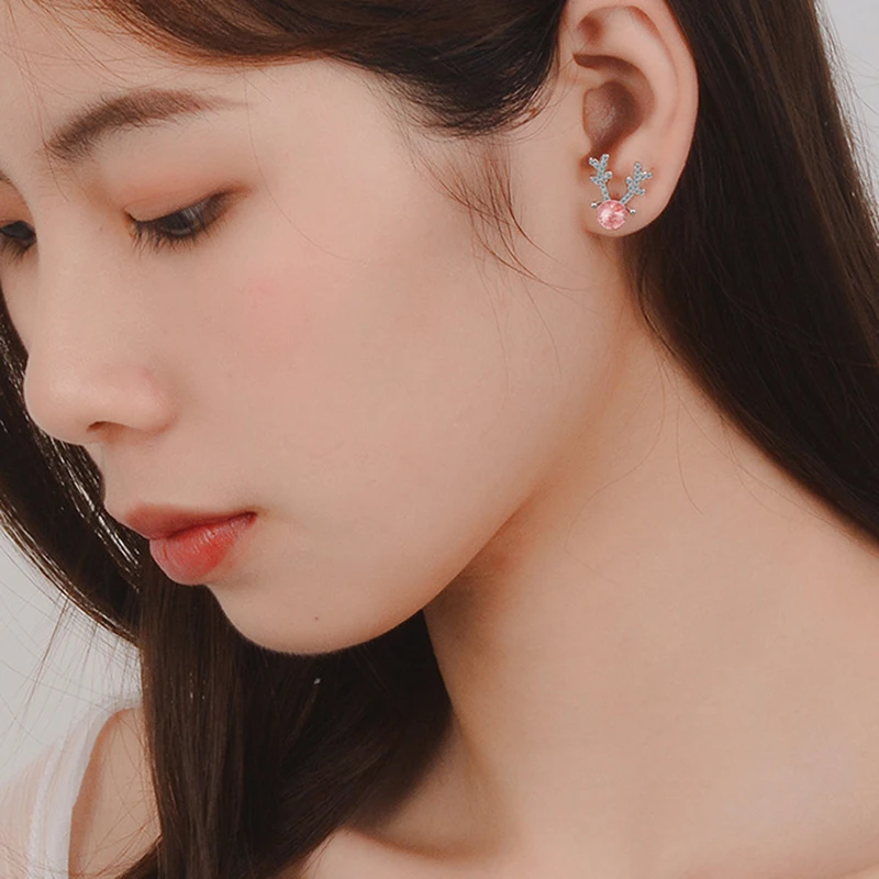 MEETSOFT посеребренные гипоаллергенные серьги-гвоздики для женщин дизайнерские