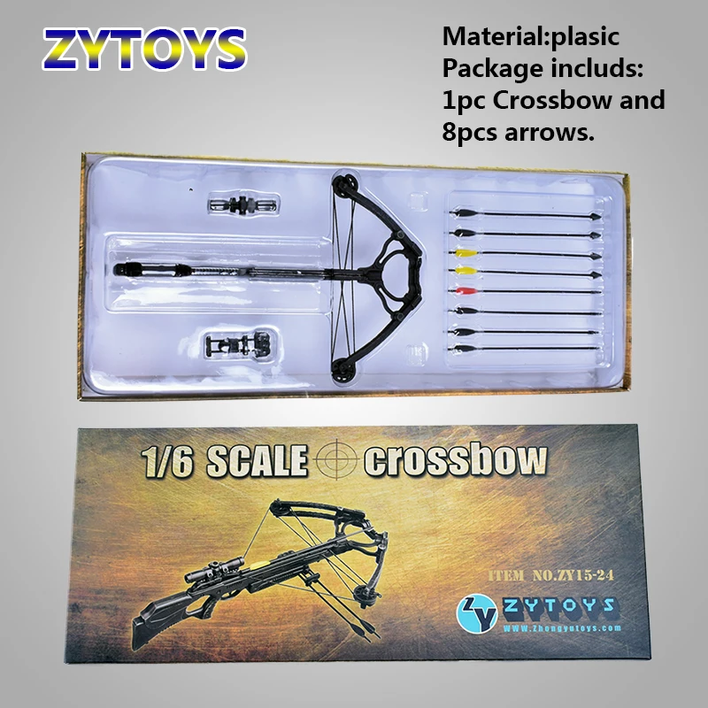 17 см ZYTOYS ZY15-24 1/6th масштабная пластиковая модель арбалета игрушечное оружие игрушка Giftfor 1" Коллекционная солдат фигурка героини" сделай сам"