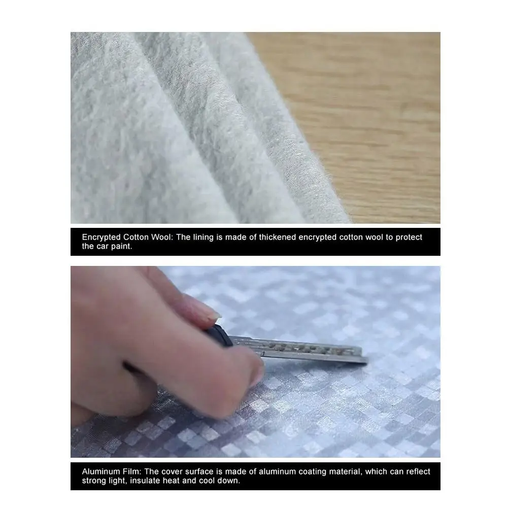 

M/L/XL Scooter Cover Thickened Waterproof Sunscreen UV Protection Windproof Tear Resistant Silver Motorcycle Cover Protector