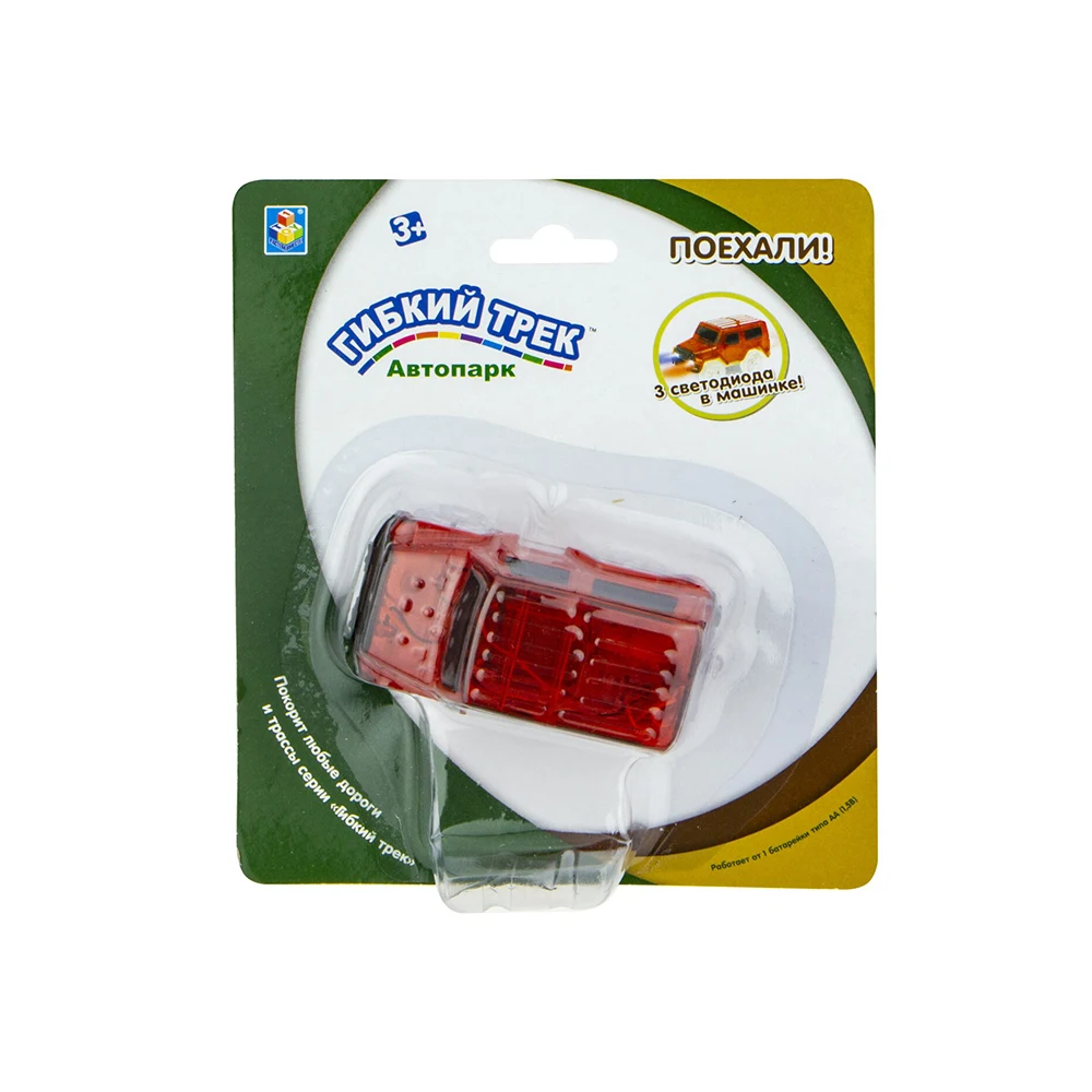 Гибкий трек 1TOY Внедорожник Набор гибких рельсовых дорожек машинки для мальчиков