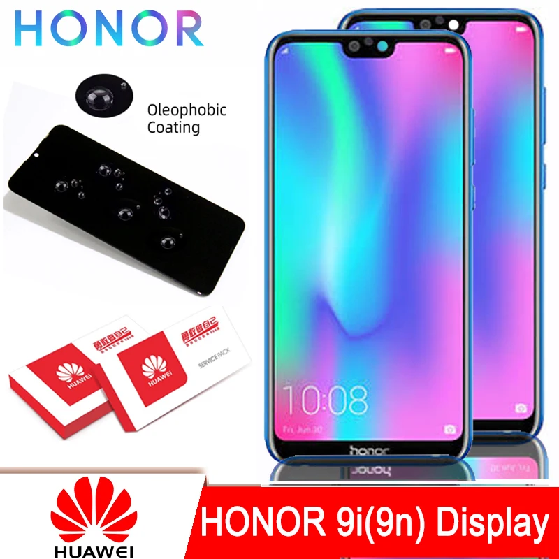100% Оригинальный ЖК-дисплей с рамкой для Huawei Honor 9i (9n) отображением значений