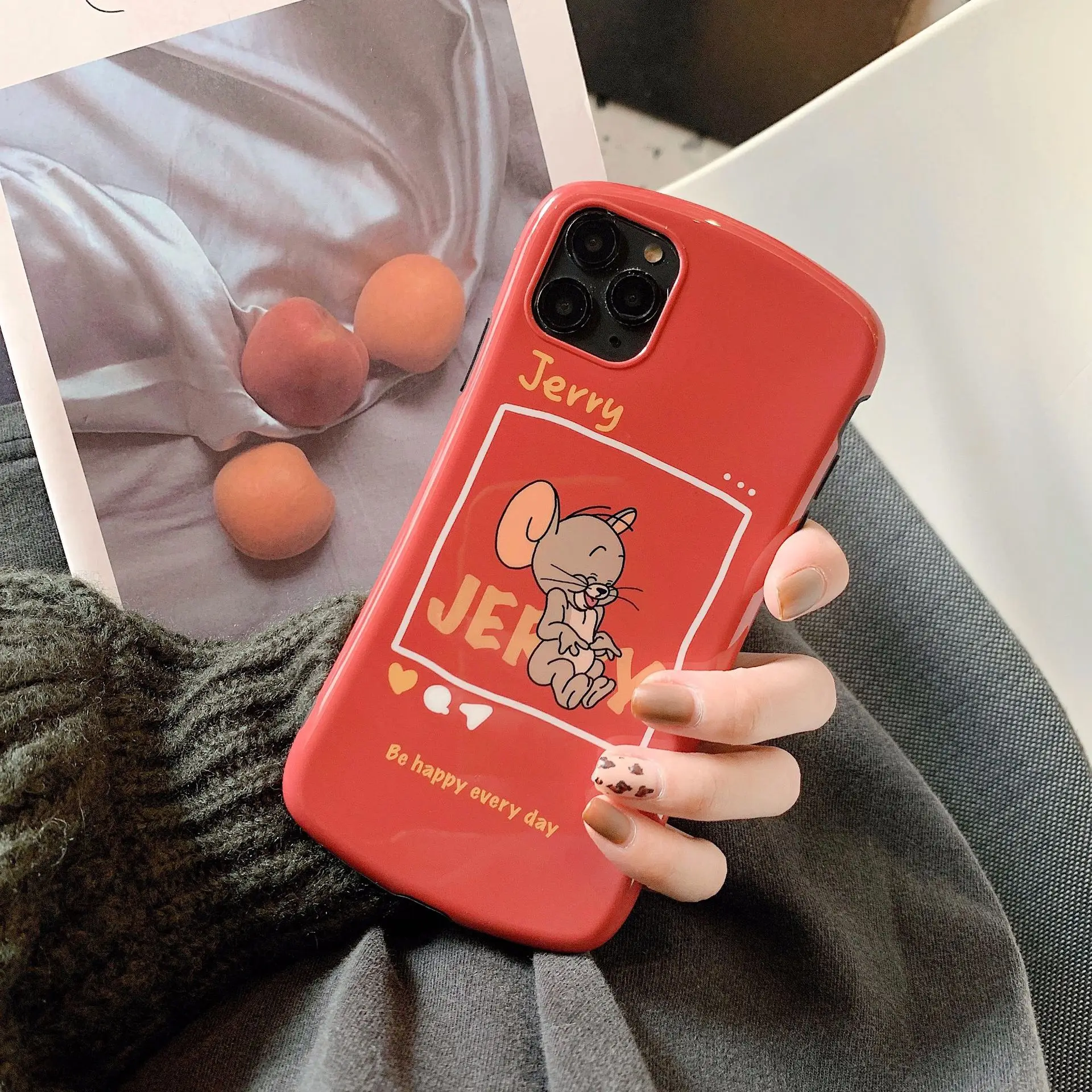 Чехол для iPhone 11 Pro Max чехол телефона с мультяшным Томом котом и Jerry Mouse мягкий из ТПУ