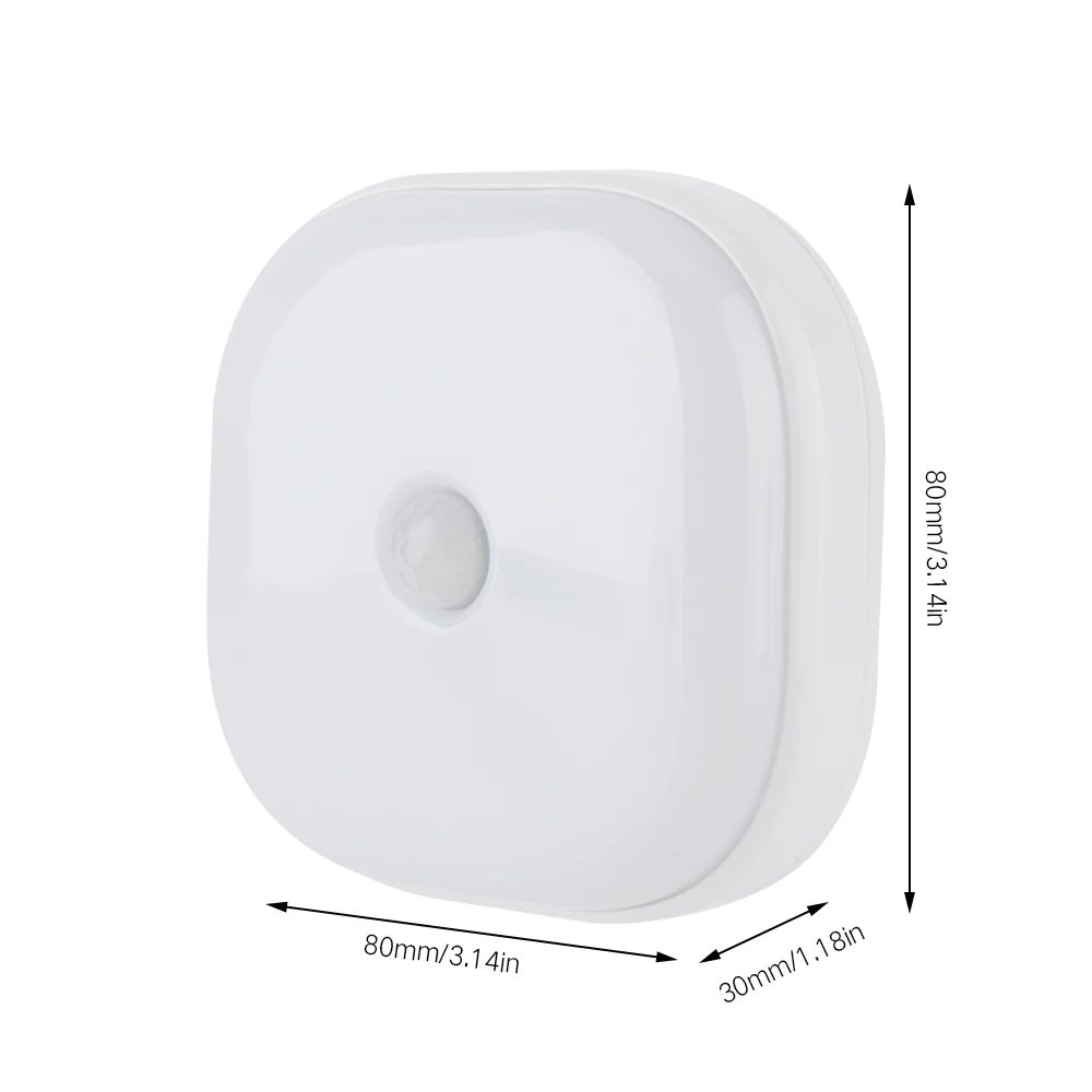 10 светодиодов PIR датчик движения Ночной светильник лампа для спальни кухни