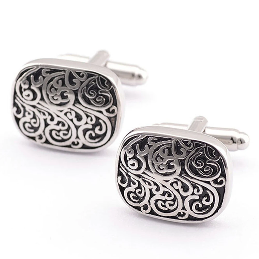 2 шт. мужские запонки аксессуары для одежды подарок украшение ретро узор рубашки