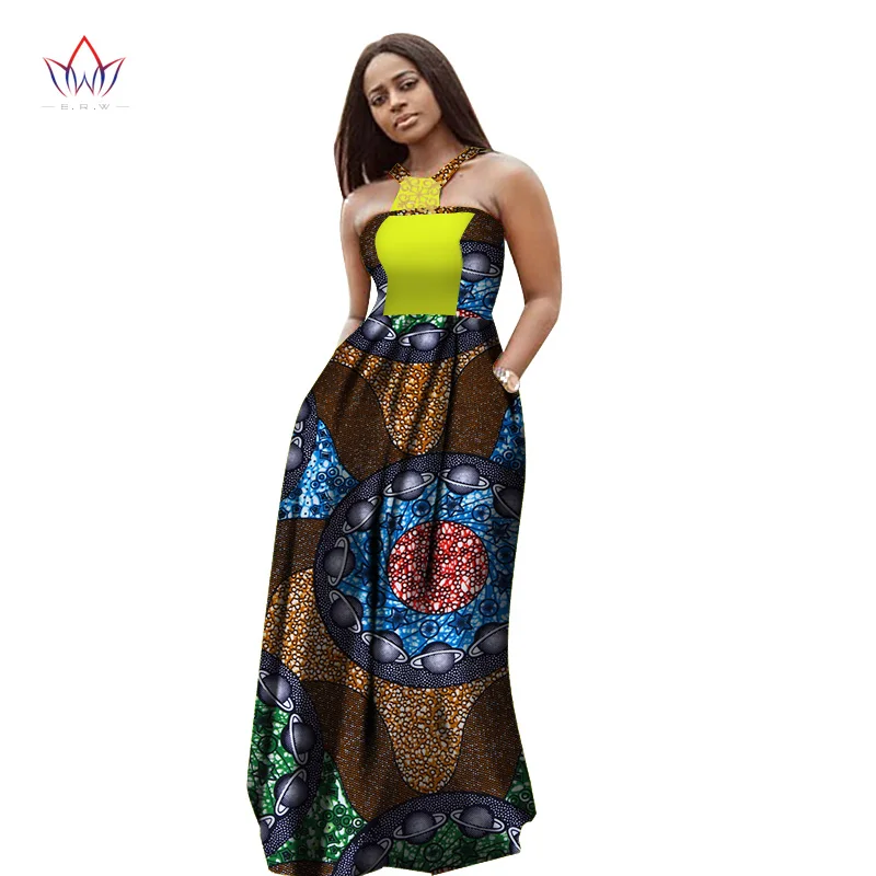 Летние макси платья стиль африканские платья для женщин Vestidos африканская одежда Дашики размера плюс платья для вечеринок WY2740 - Цвет: 8