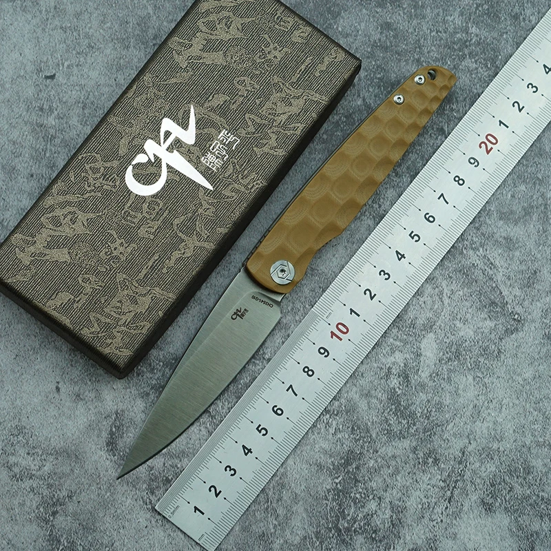 

CH3541G10 Folding Knife D2 Blade G10+ Steel Handle Outdoor Camping Survival Kitchen Knife Fruit Knife Multifunctional EDC Tool