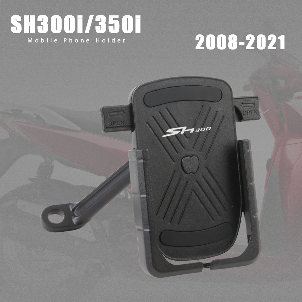 mobile phone holder aluminum motorcycle accessories for honda sh 300i 350i sh350i sh300i 2008 2021 2015 2016 2017 2018 2019 2020 free global shipping