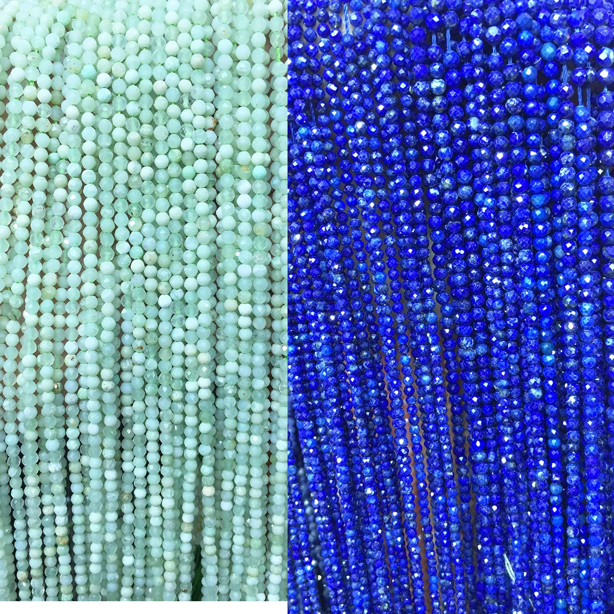 

Natural natural semi-precious Long Chain Featured Faceted Australian Small Beads DIY Jewelry Making Bracelet Necklace 16 Inches