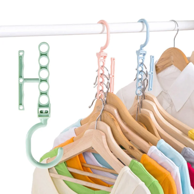 

Plastic Multilayer Windproof Clothes Hanger Organizer Fixed Holder Storage Racks Buckle Hanger Anti-Slip Hangers