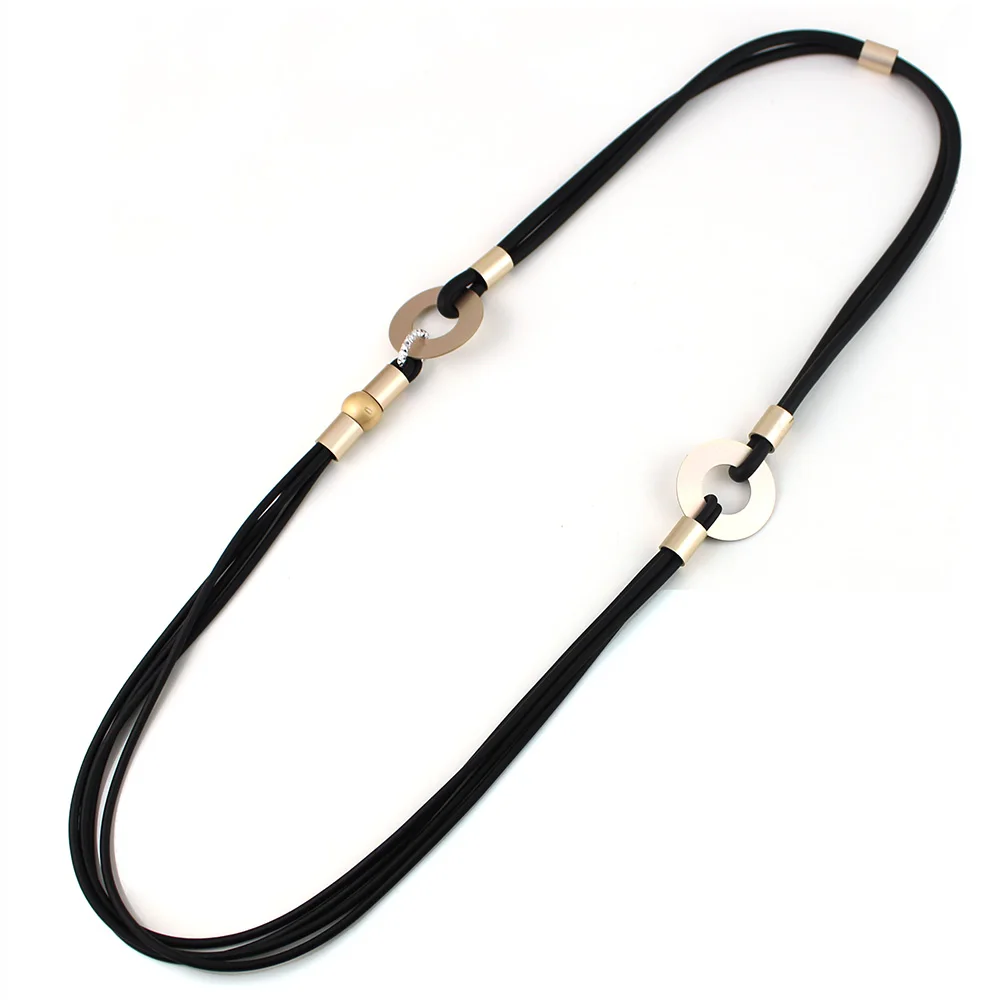 Женское Ожерелье для офиса винтажное простое резиновое ожерелье на шею ошейники