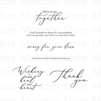 english words clear stamps for diy card scrapbook diary decoration embossing template handmade 2021 new arrival