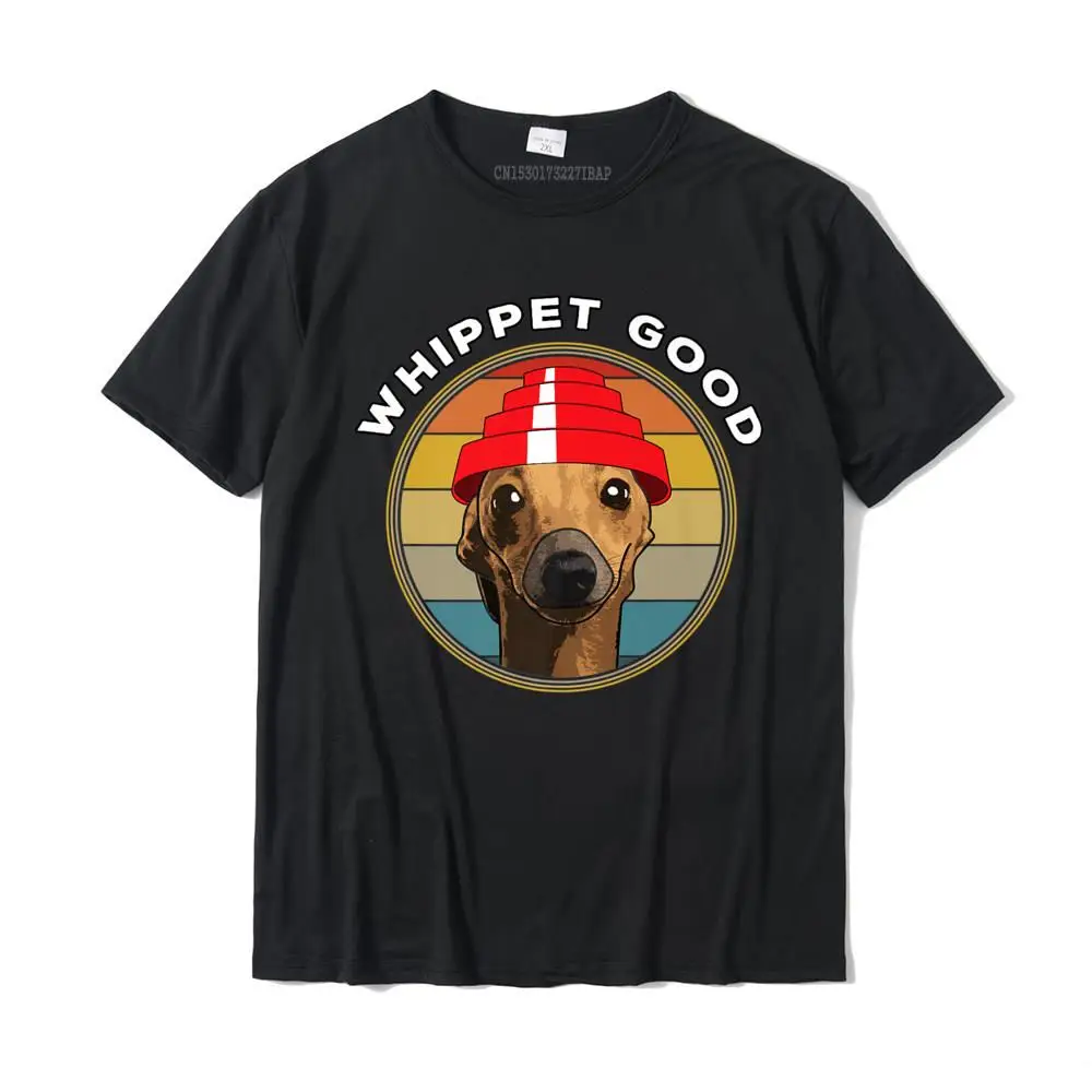 

Whippet Good Funny 80's Music Dog Design Premium T-Shirt Men's Slim Fit Printing Tops Shirt Cotton Top T-shirts Custom