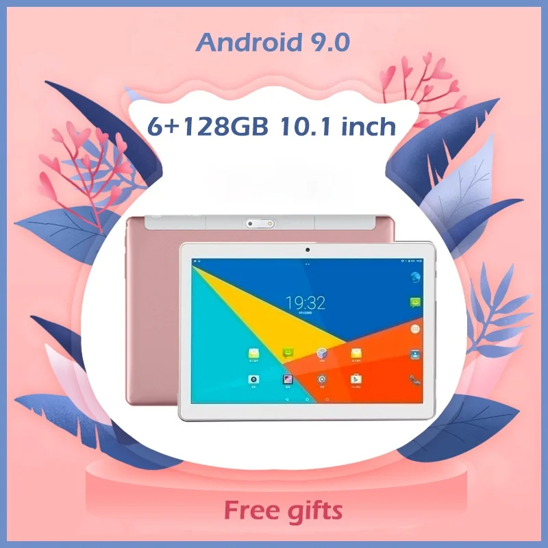 

Планшетный ПК 10,1 дюймов 6G + 128 ГБ Android 9,0 планшет 10 ядер игровой фильм музыка планшеты Gps Wifi 4G Sim-карта телефонный планшет