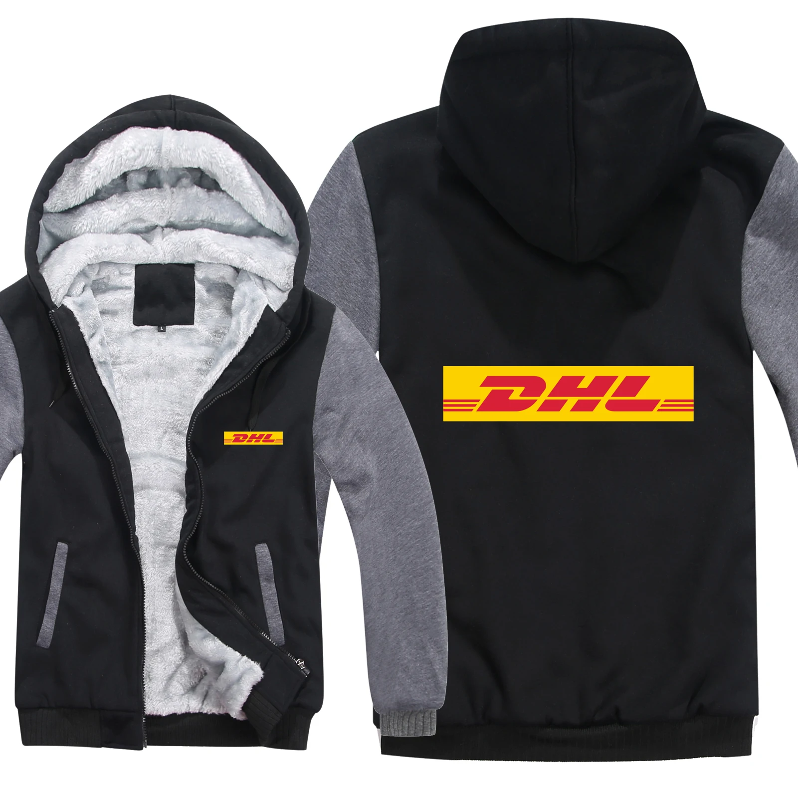 

Winter DHL Hoodies Men Fashion Coat Pullover Wool Liner Jacket DHL Sweatshirts Hoody HS-058