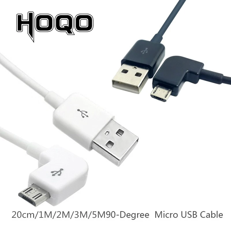 Короткий 0 2 m 1m 2m 3m 5m micro usb 90 правый угол микро-b быстрое зарядное устройство