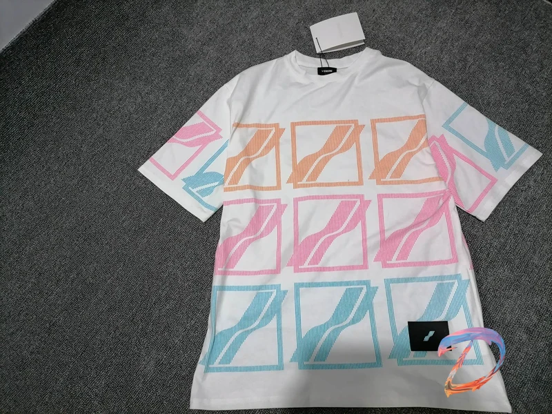 

WE11DONE T-shirts Men's Clothes High Quality Gradient Printing T Shirts Welldone Fashion Casual Short Sleeve Women's Tshirt