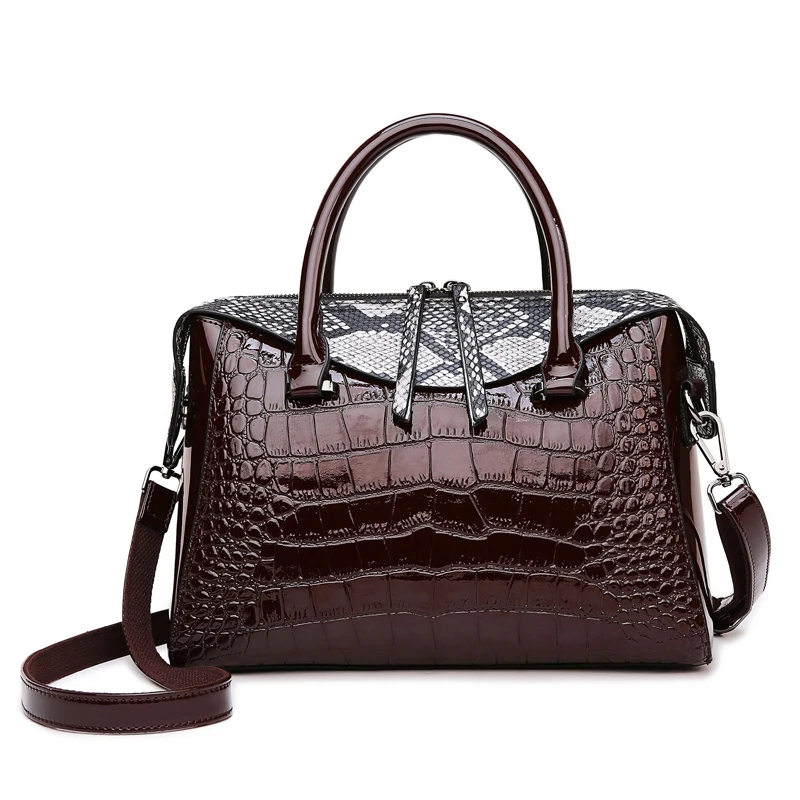 Новинка 2019 качественные кожаные женские сумки с каменным узором новые модные на