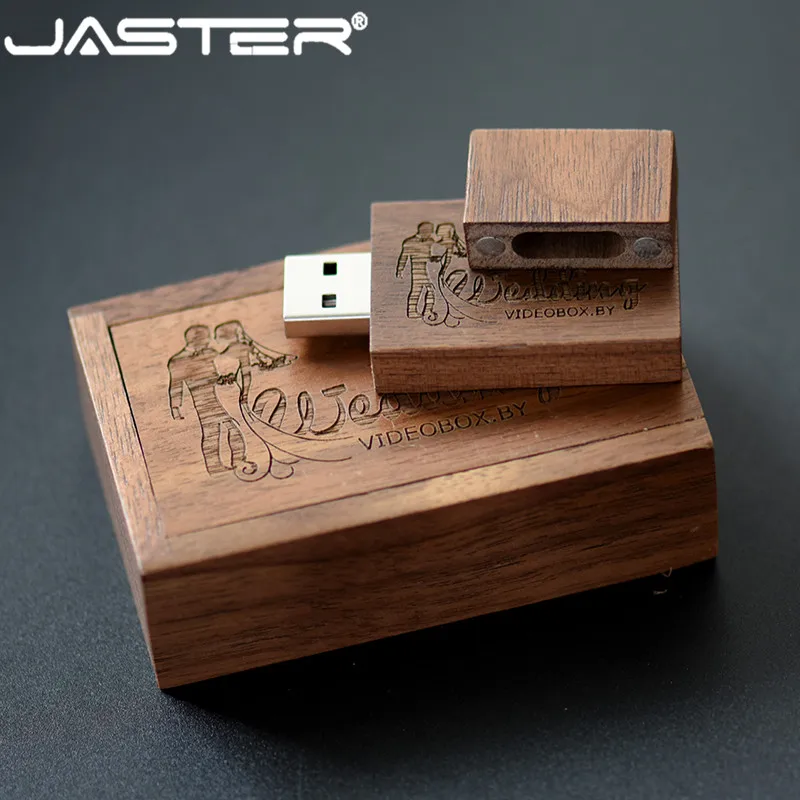 Флэш-накопитель JASTER флэш-накопитель из кленового дерева + упаковочная коробка 4