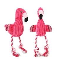 dog chew toys flamingo cotton plush vocal toys vocalization dolls bite toys squeaky for dog toys pet toys puppy toys