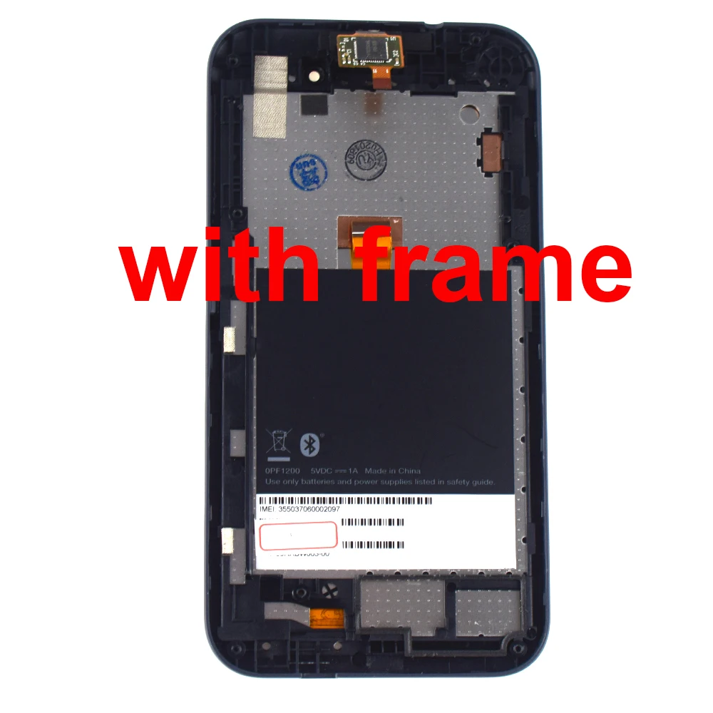 Для htc Desire 320 полный сенсорный экран дигитайзер панель Стекло+ ЖК-дисплей панель монитор модуль в сборе рамка