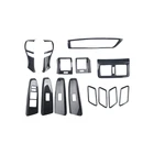 Наклейка для салона из красного дерева с имитацией углеродного волокна для 10-13 Toyota Reiz mark X, правосторонний привод