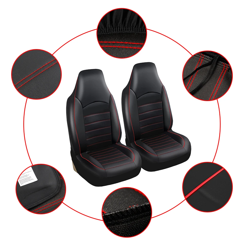 2pc/set Luxurious Car Seat Covers PU Leather Auto Front Cushion Protector Interior Accessories | Автомобили и мотоциклы