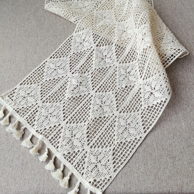 Свадебное украшение хлопковая Скатерть сделай сам вязаная крючком доска с
