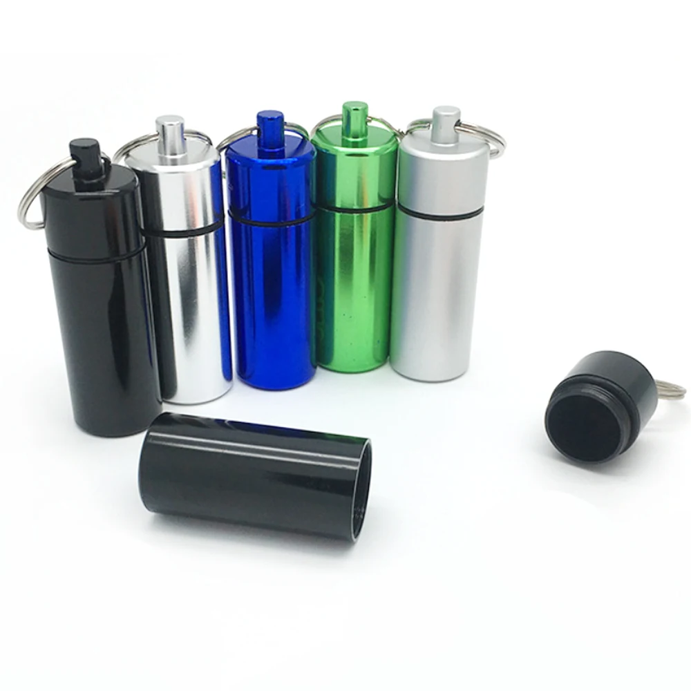 1 шт. чехол для сигарет из алюминиевого сплава с брелком коробка хранения табака