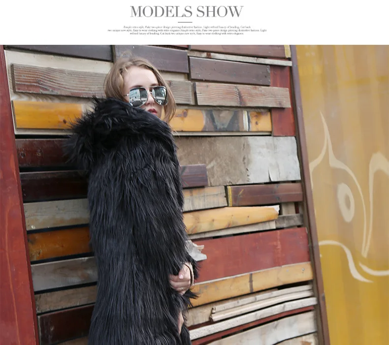 Europe and America Fur New Special European Station Sells Fur Hooded Coat Long Coat Hooded Women's Clothing.