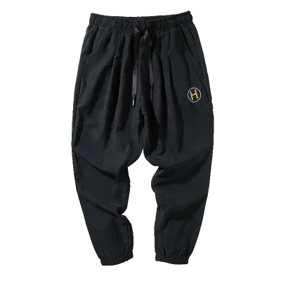 

Men Joggers Pants Loose Solid Color 2020 New Mens Casual Cargo Trousers Hip Hop Streetwear Male Elastic Waist Harem Sweatpants