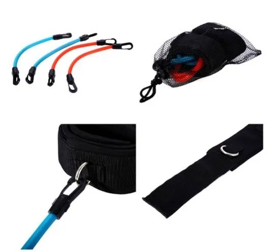 8 кинетических трубок ленты сопротивления тренировка кроссфита кикбоксинг