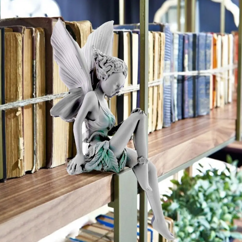 

40% Hot Sales!!! Garden Sculpture Eco-friendly Fadeless Resin Flower Fairy Garden Ornament for Home
