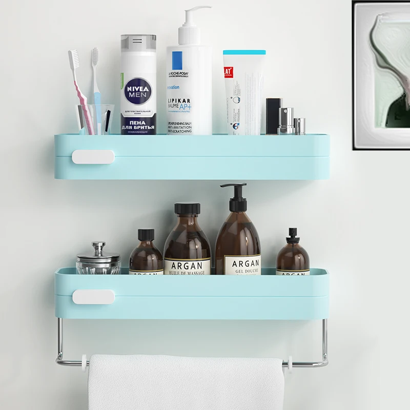 Настенная полка для ванной комнаты органайзер шампуня и душа полки держатель с