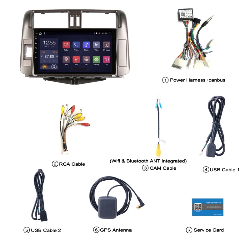 Автомагнитола на Android мультимедийный плеер система GPS-навигации для Toyota LAND CRUISER