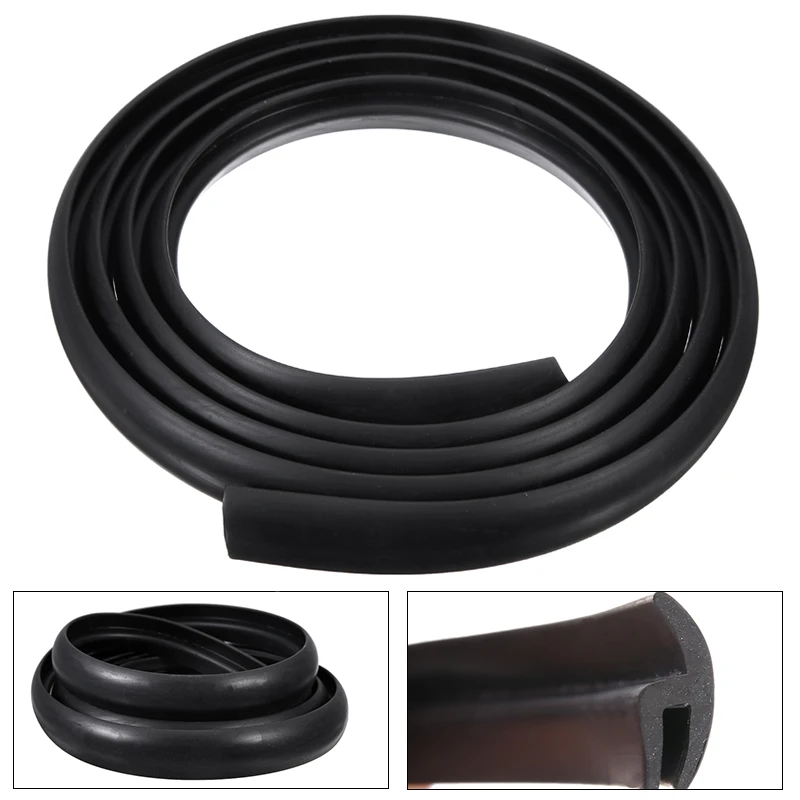 

1.7m Car Ageing Rubber Seal Strips Under Front Windshield Panel Sealed Trim Moulding Strip for Car Styling Stickers