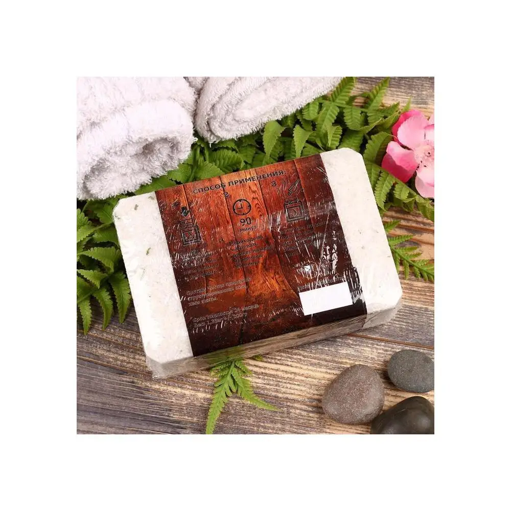 Salt Briquette with Altaic herbs &quotFir" 1.35 kg &quotDobropar" 4836877 simaland Bath Salts Shower accessories Beauty Health goods supplies