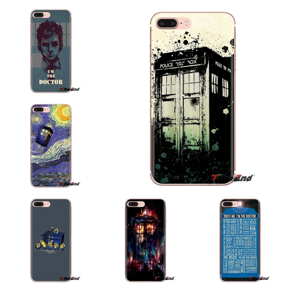 ТАРДИС из сериала Доктор Кто и рисунком полицейской будки для huawei P Smart Y6 P8 P9 P10 рlus