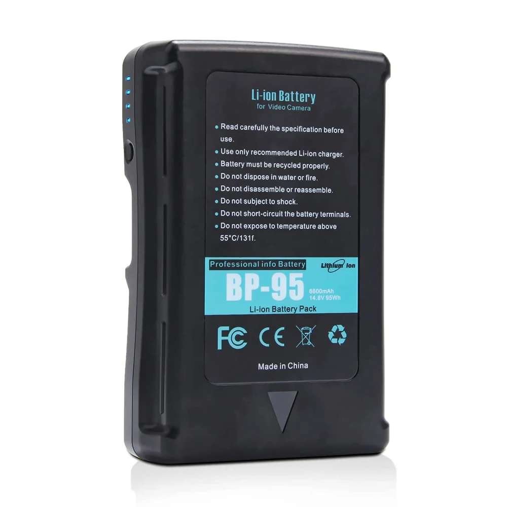 Литий-ионный аккумулятор 14 8 В BP-95/BP-160 с V-образным креплением для светодиодной