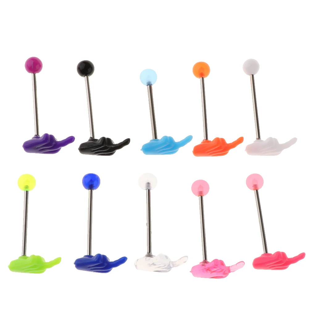 Серьги-гвоздики для пирсинга 10 шт. 14 г | Украшения и аксессуары