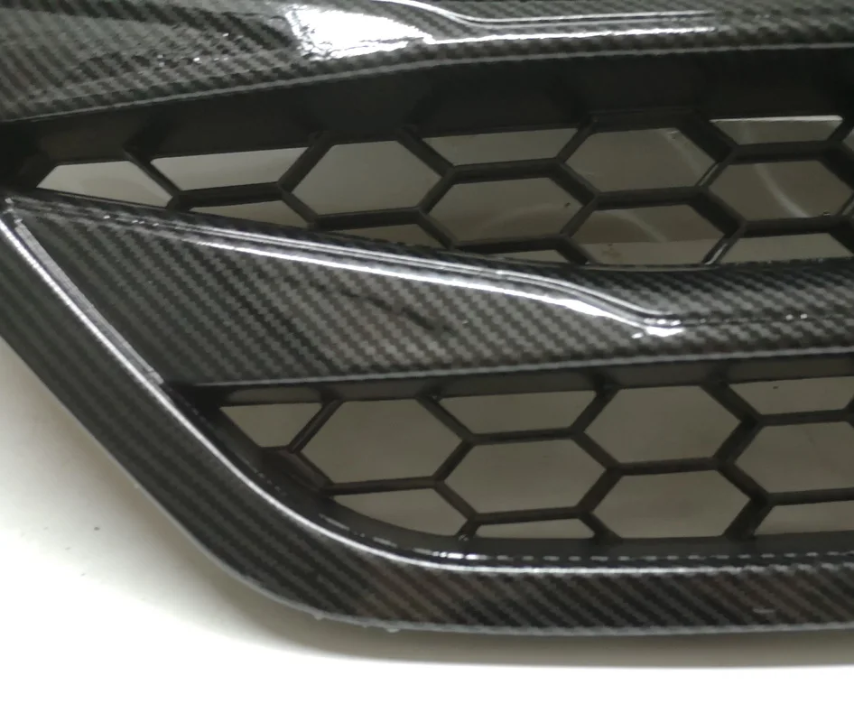 

Carbon fiber texture Front Upper Bumper Hood Radiator Grill Grille Fit For 2009-2015 Tucson ix35