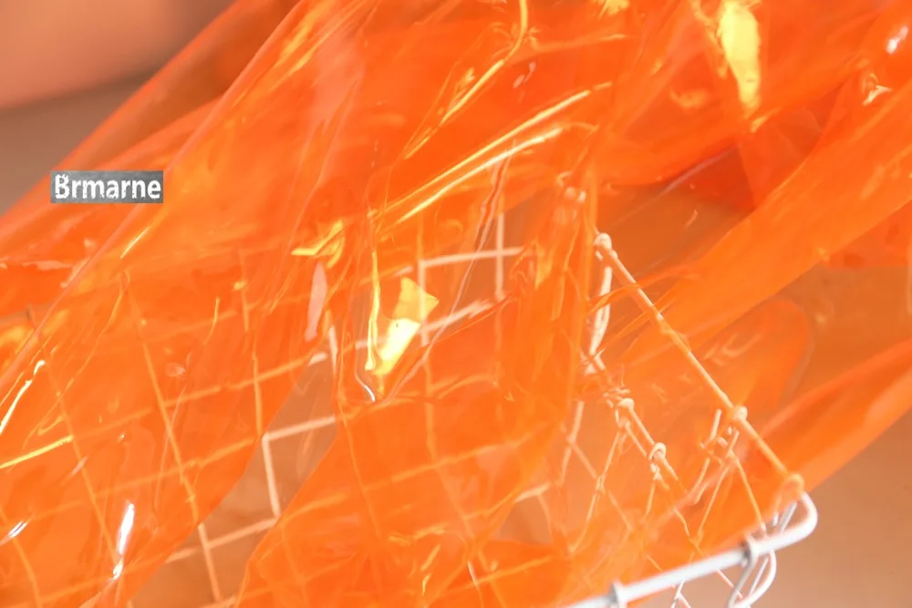 50cm*122cm/piece Transparent high-gloss raincoat waterproof tpu film diy handmade fabric