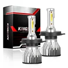 Автомобильная фасветильник, 2 шт., светодиодная, 3000 лм, H4 H7, H1, H3, H8, H11, 4300K, 6000K, 8000K, 9005, 9006, HB3, HB4, 881, 80 Вт, 12 В