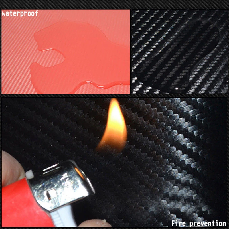 

Tail Lip Car Sticker Carbon Fiber Protector W/ Scraper PVC Vehicle Auto New