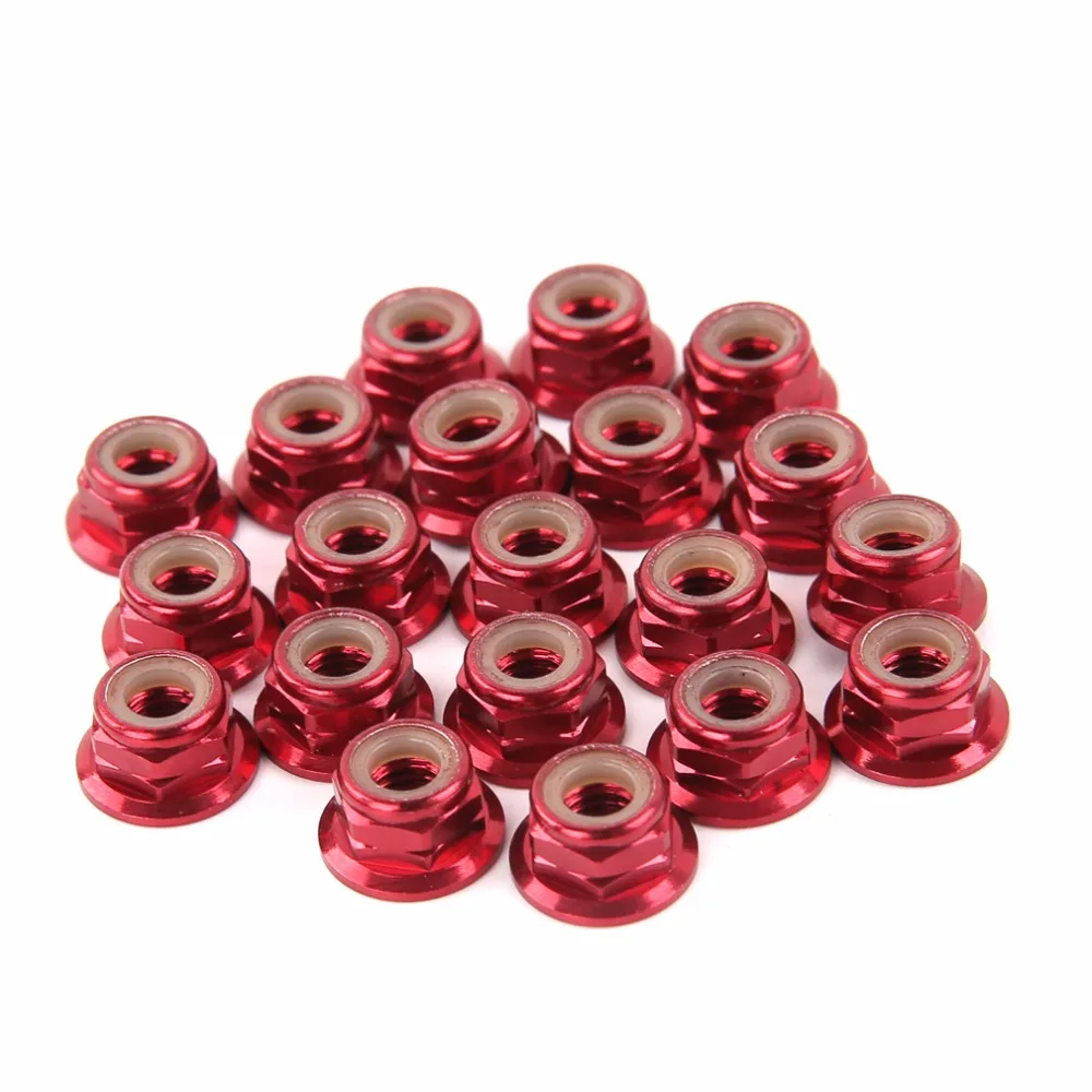 

20PC/Pack Nylon Insert Self-Lock M5 Aluminum Flanged Lock Nut for FPV Racing Quadcopter Emax RS2205 Brushless Motor