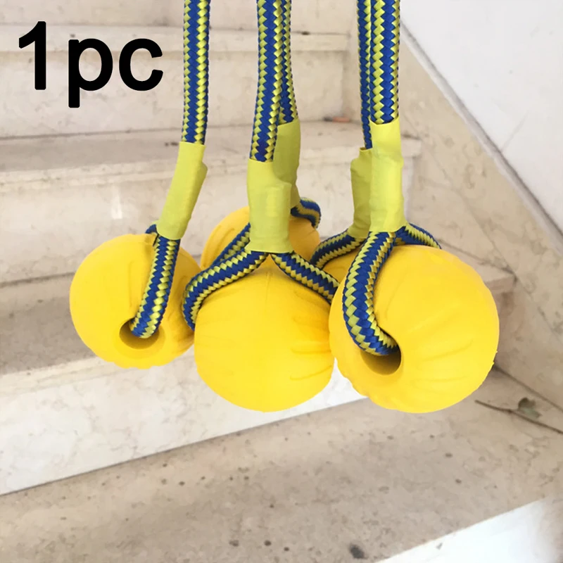 Зубы нерушимая укуса резиновый щенок Забавный тренировочный мяч жевательные